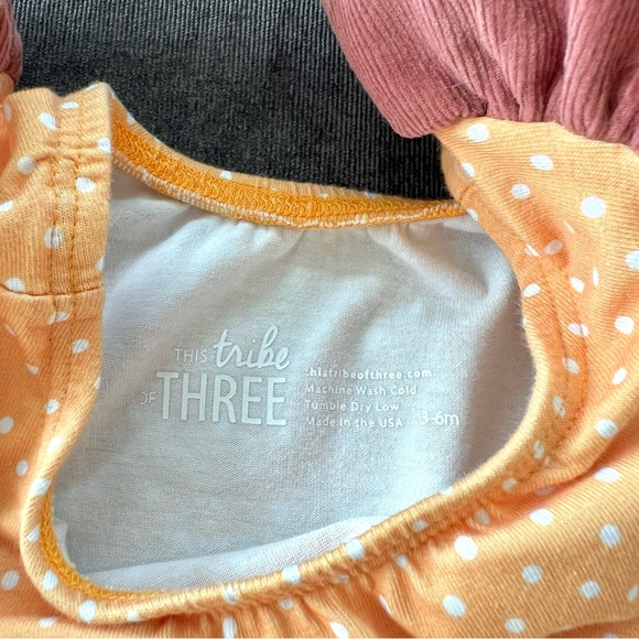 This Tribe of Three Flutter Sleeve Leotard Size 3-6 Months - Picture 2 of 4